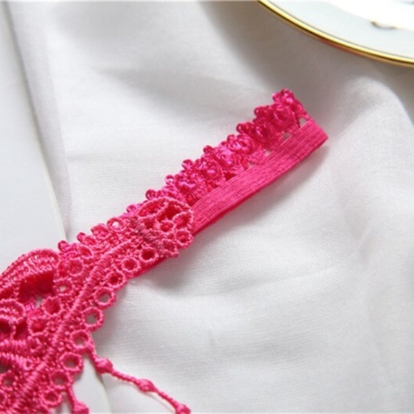 RED colour 5 Pearl T Back G String Open crotch Panties with embroidery - Picture 5 of 5